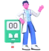 Doctor With Glucometer