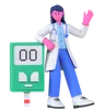 Doctor With Glucometer
