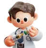 Doctor With Syringe And Vaccine Bottle