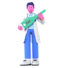 Doctor With Thermometer