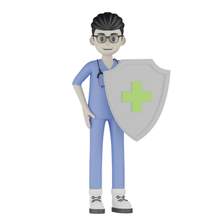 Doctor With Various Pose  3D Illustration