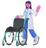 Doctor With Wheel Chair