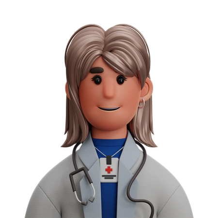 DOCTOR WOMAN  3D Icon