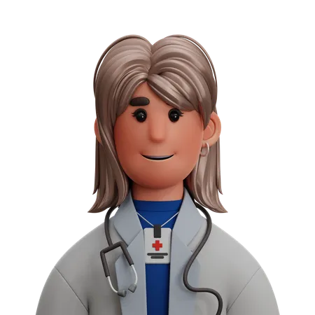 DOCTOR WOMAN  3D Icon