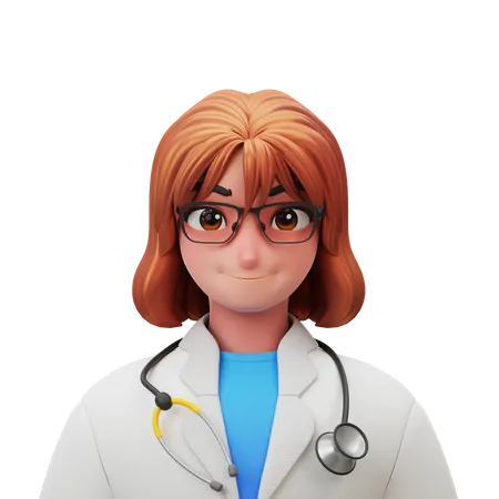 Doctor Woman  3D Illustration