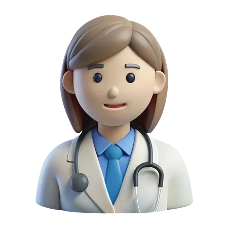Doctor Women Avatar  3D Icon