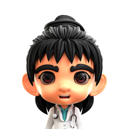 Doctora  3D Icon