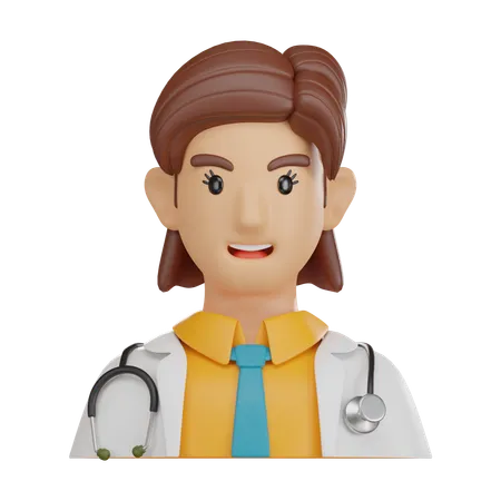 Doctora  3D Icon