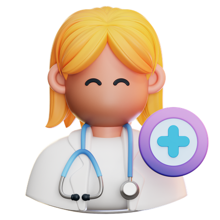 Doctora  3D Icon