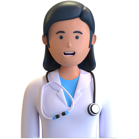 Doctora  3D Illustration