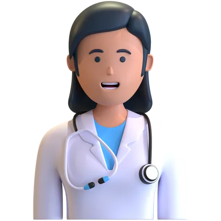 Doctora  3D Illustration