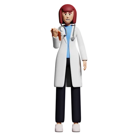 Doctora  3D Illustration