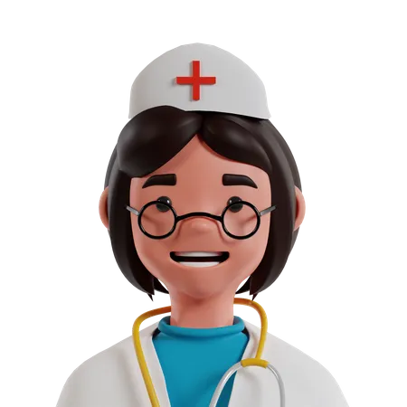 Doctora  3D Icon