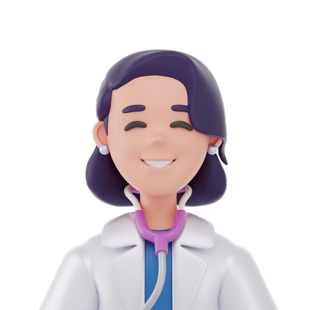 Doctora mujer  3D Icon