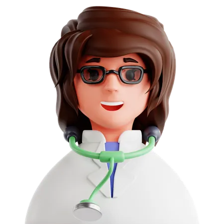 Doctora  3D Icon