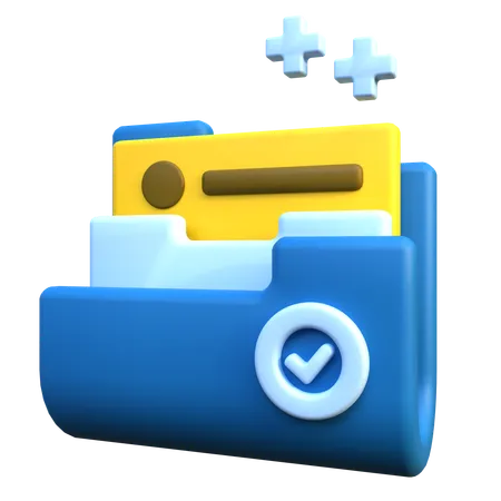 3 D Icon Of Files And Documents 3D Icon