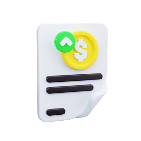 Document  3D Icon