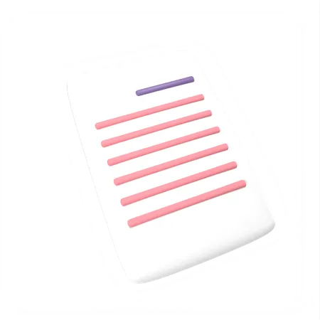 Document  3D Icon