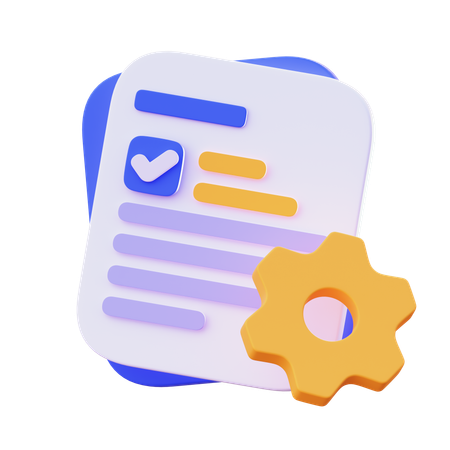 Document  3D Icon