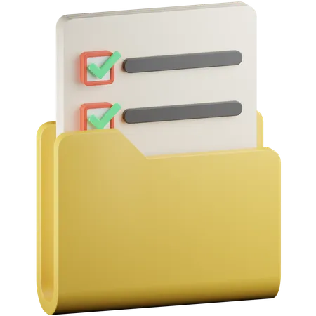 Document  3D Icon