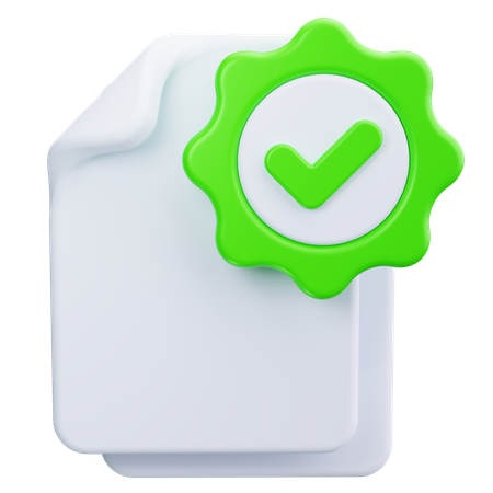 Document  3D Icon