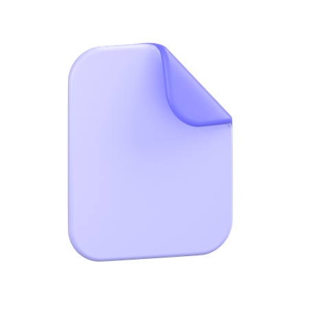 Document  3D Icon