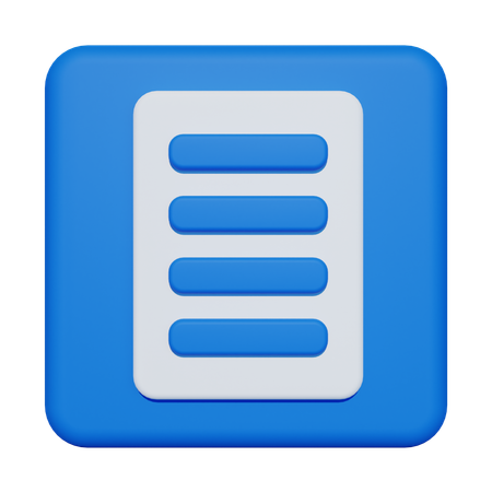 Document  3D Icon