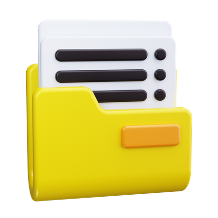 Document  3D Icon