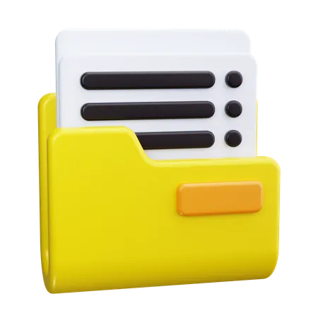 Document  3D Icon