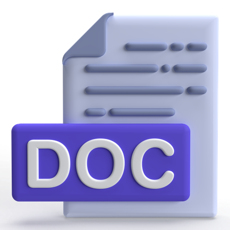 Document  3D Icon