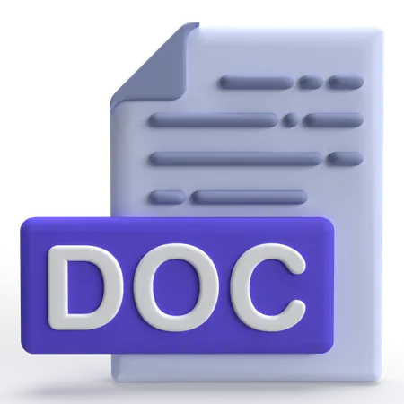 Document  3D Icon