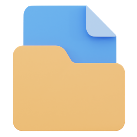 Document  3D Icon