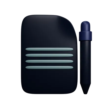 Document  3D Icon