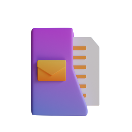 Document  3D Icon