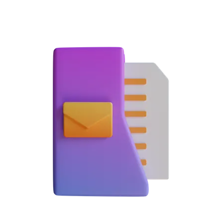 Document  3D Icon