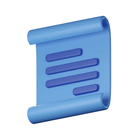 Document  3D Icon