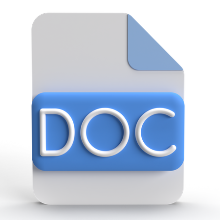 Document  3D Icon