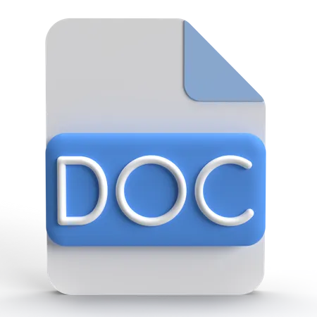 Document  3D Icon