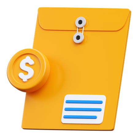 Document  3D Icon