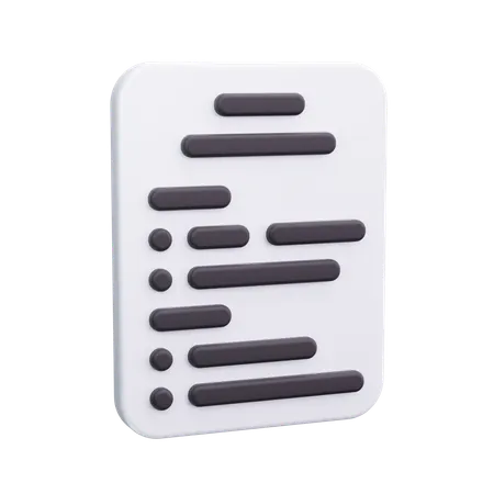 Document  3D Icon