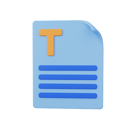 Document  3D Icon