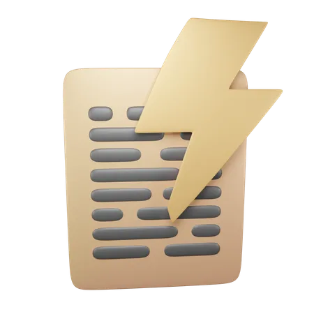 Document  3D Icon