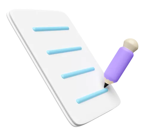 Document  3D Icon