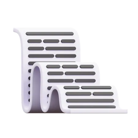 Document  3D Icon