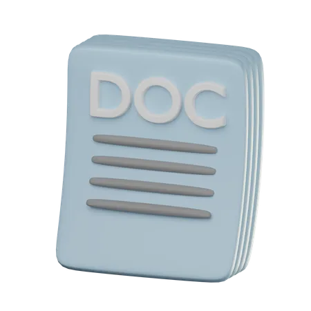 Document  3D Icon