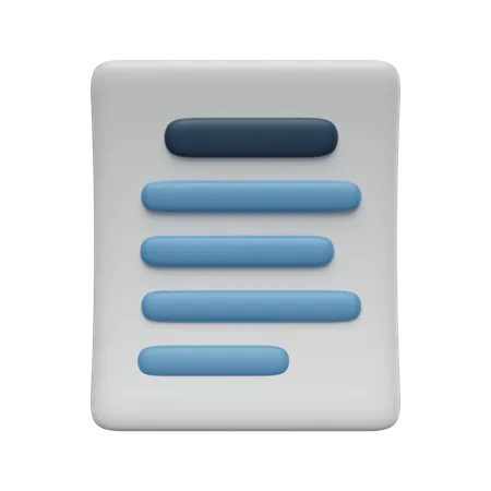 Document  3D Icon