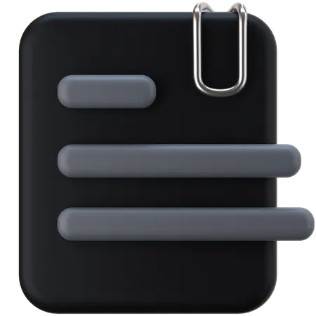 Document  3D Icon