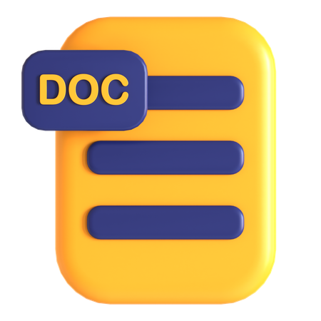 Document  3D Icon