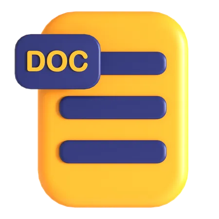 Document  3D Icon