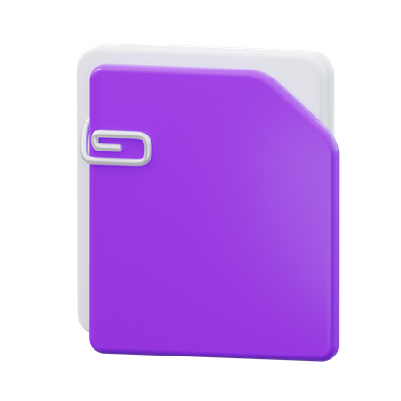 Document  3D Icon